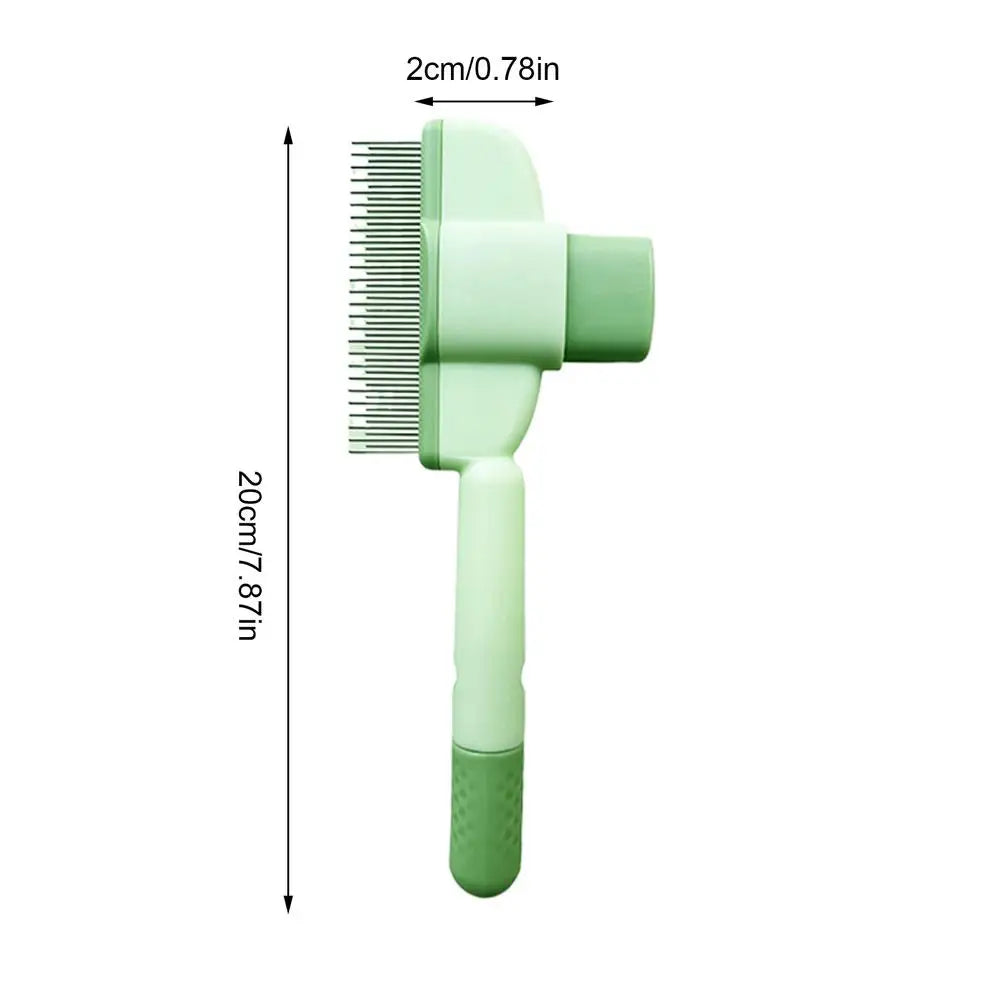 Self Cleaning Pet Flea Comb Grooming Brush