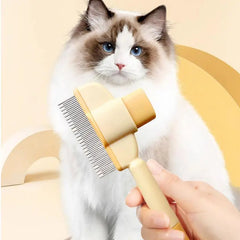 Self Cleaning Pet Flea Comb Grooming Brush
